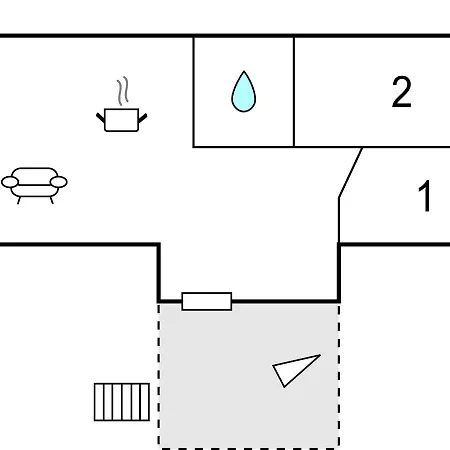 Two Bedroom In Eydehavn Lejlighed *